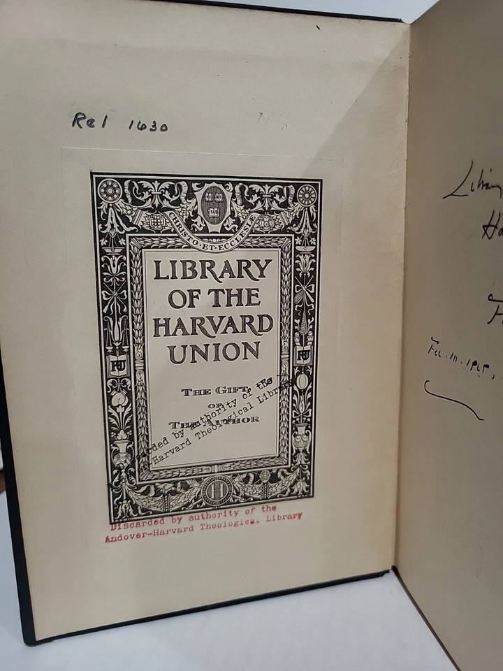 The Social Teaching of Jesus Christ by Francis Greenwood Peabody SIGNED 1924 1st - Image 3 of 4