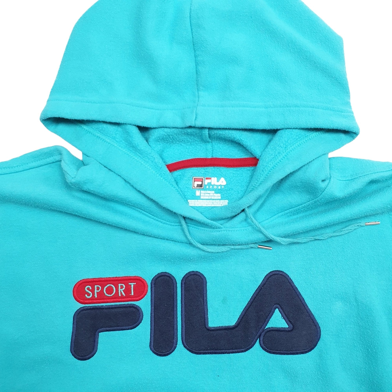 FILA Hoodie Cotton Jumper Sweatshirt Mens M image 2