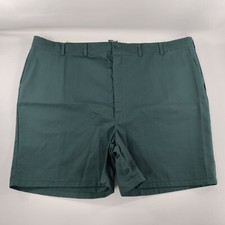 Red Kap Green Work Shorts Flat Front Industrial Uniform Mens Size 54 NWOT