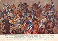 4382) CAVALLERIA, UNIFORMI STORICHE 1690/1860.