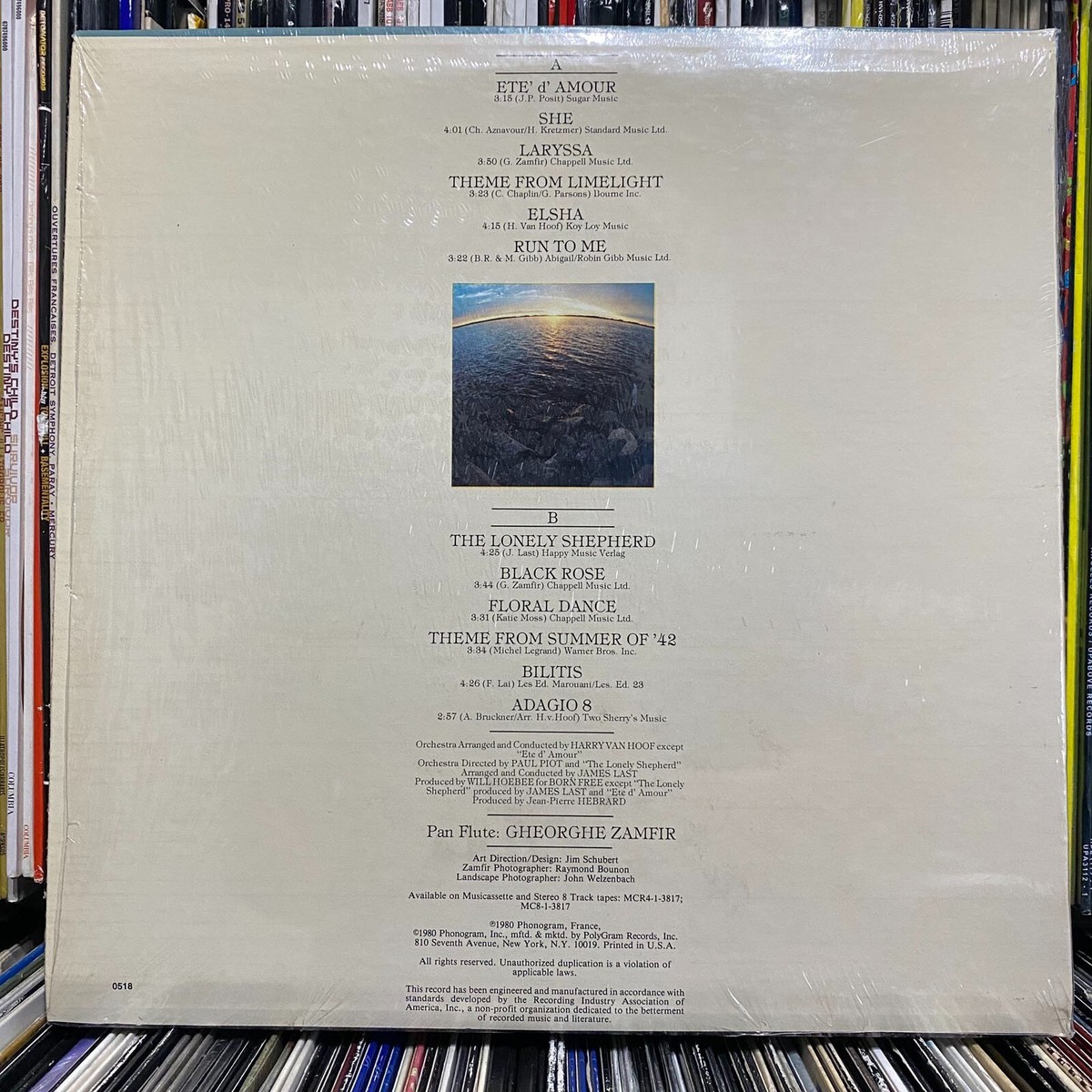 ZAMFIR - SELF-TITLED S/T (VINYL LP) 1980!! RARE!! MERCURY RECORDS