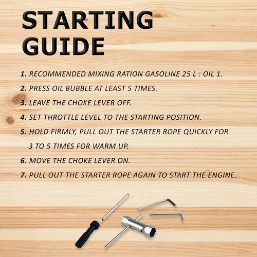 43cc Pole Brush Cutter Trimmer Line Whipper Snipper Tree Pruner Multi Garden - Picture 11 of 12