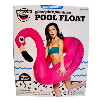 Giant Pink Flamingo Pool Float by Bigmouth Inc Feet Wide! New