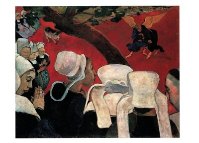 The Vision After The Sermon By Paul Gauguin Blank Inside Note Card