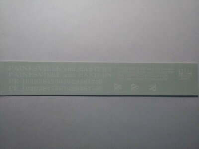 The Herald King HO Decal ''Painesville and Eastern'' ~ TS