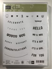 Stampin' Up ANY OCCASION Photopolymer Stamp Set - Brand New
