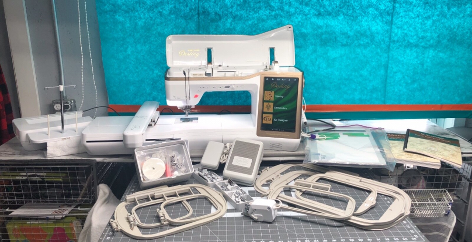 Babylock Destiny 2 Embroidery, Quilting and Sewing Machine. Gently used