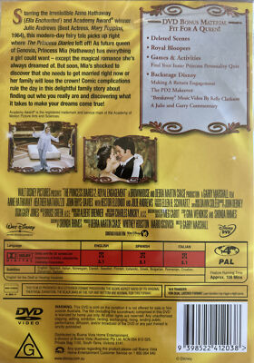 DVD NEW: The Princess Diaries 02 2004 Romantic Comedy, Reg