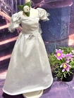 Barbie Doll White wedding dress w White Rose & Hair Bow ~ Mattel 🌹