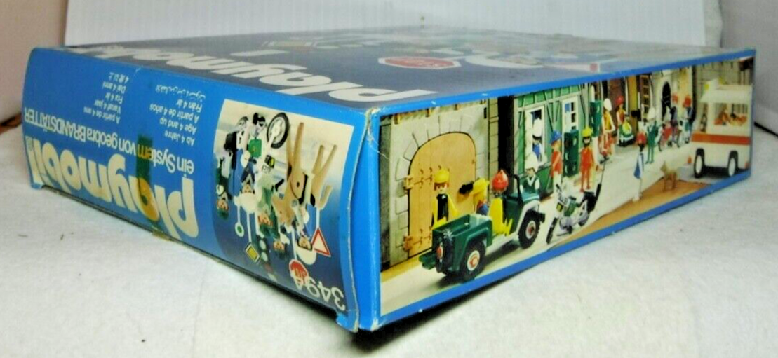 Lot Playmobil Vintage Police 1983 - Policiers équipés Casquettes/casques, Référence 3494, Occasion