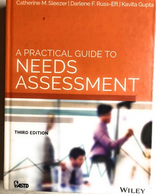 Practical Guide to Needs Assessment 3e (2014 hc VG) Russ-Eft, Gupta, Sleezer