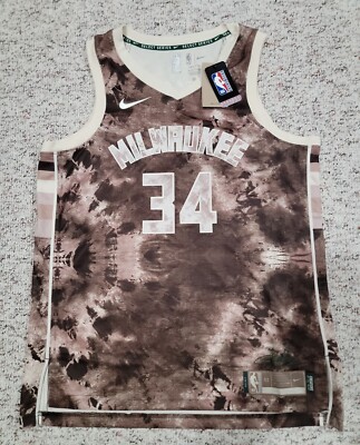 Milwaukee Bucks Giannis Antetokounmpo Select Series Camo Jersey