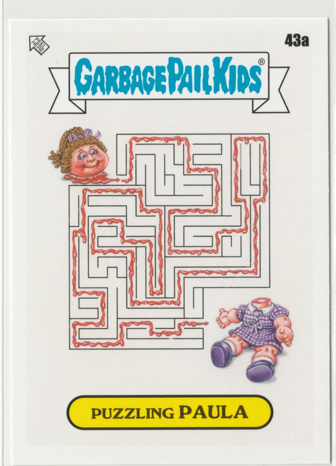 Puzzling Paula Garbage Pail Kids GPK 2024 Kids At Play KAP Card #43a