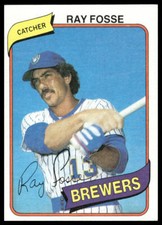 1980 Topps #327 Ray Fosse Milwaukee Brewers Baseball