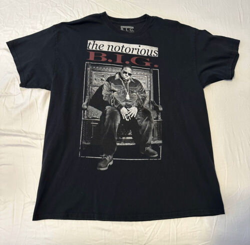 Vintage Notorious BIG T Shirt Biggie Smalls Lyrics Dice Rap Tee Size 3XL