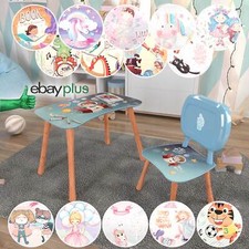 Kindermöbel Kindertisch mit 1 Stuhl Kindersitzgruppe Kinderschreibtisch Holz 