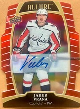 2019-20 JAKUB VRANA UPPER DECK ALLURE RED RAINBOW AUTO WASHINGTON CAPITALS