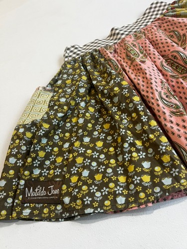 Matilda Jane Serendipity Calico Gabby Skirt – Size 8, Black Floral Pattern - Picture 2 of 7