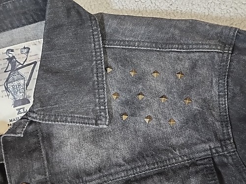 Nightmare Before Christmas Jacket Mens XL Black Denim Jean Jack Adult NEW NWT - Picture 2 of 12
