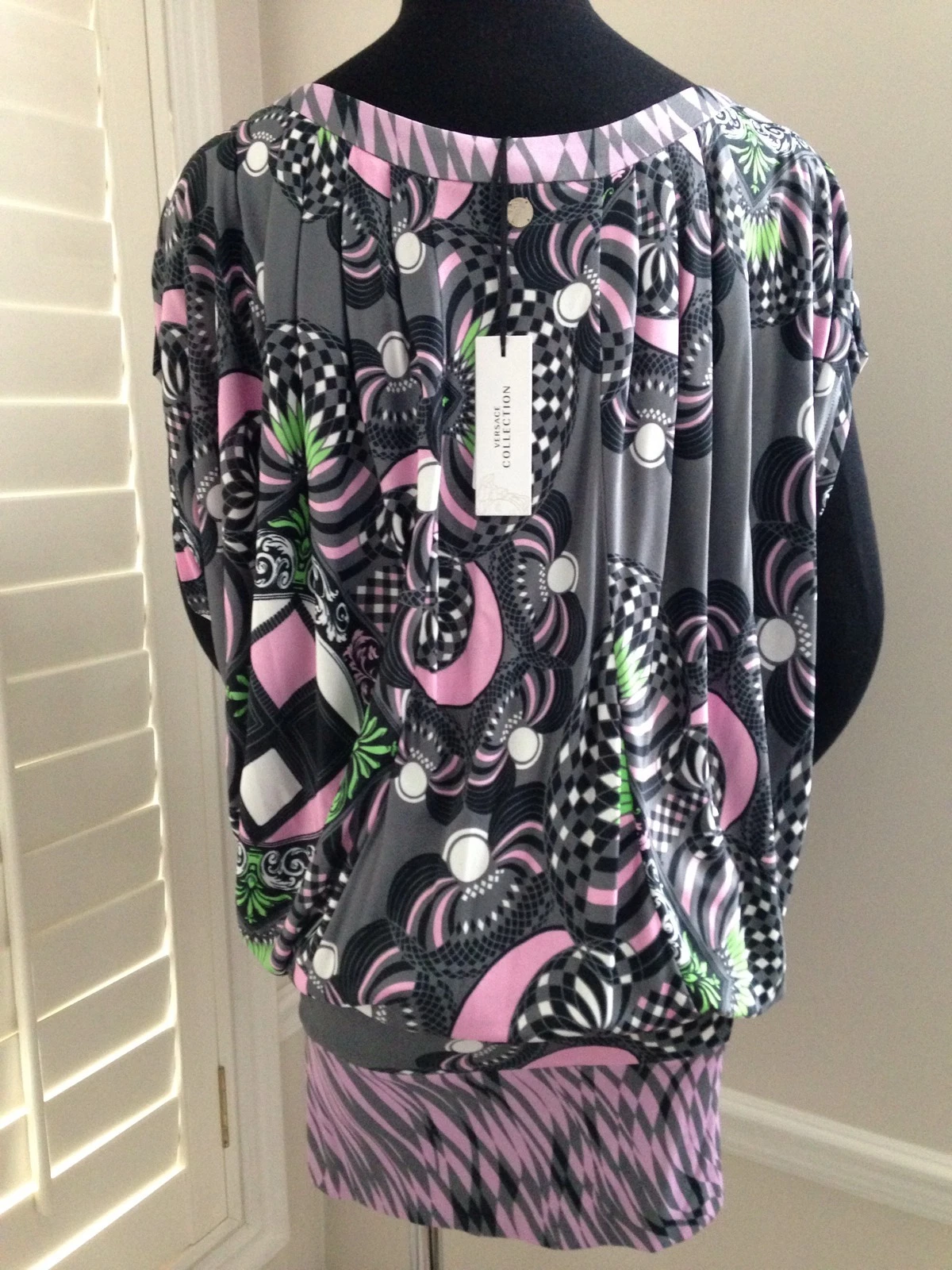 ABITO IN JERSEY DONNA COLLEZIONE VERSACE NUOVO CON ETICHETTE TAGLIA 42