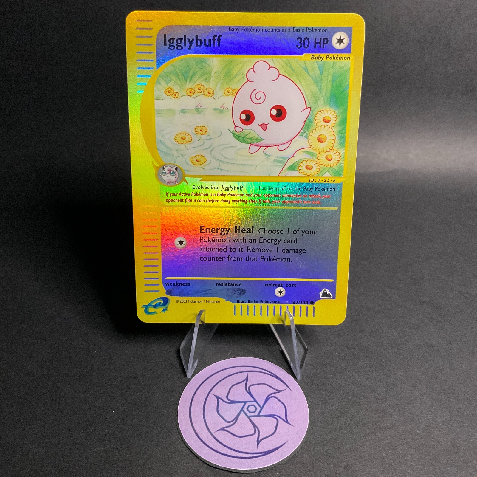 Igglybuff 67/144 Pokemon-e: Skyridge Reverse Holo WotC 2003 NM