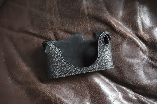 Genuine Real Leather Half Camera Case Bag Cover for Voigtlander Bessa R2 - Picture 5 of 22
