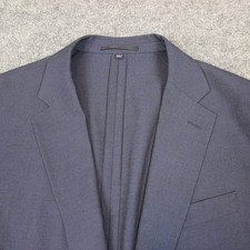 J.CREW Thompson Sport Coat Blazer 40R Navy Blue Polyester Two Button