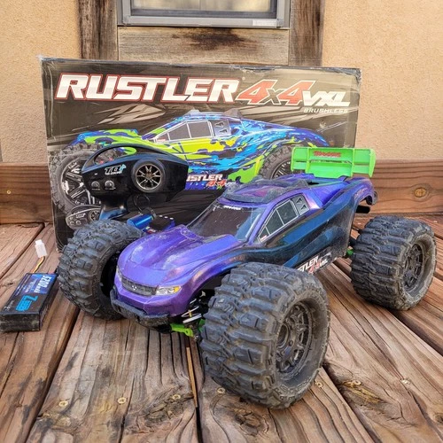 Traxxas Rustler 4x4 VXL Brushless RTR GTR Shocks Proline Belted Trenchers RPM
