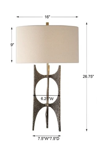 Goldia - 1 Light Table Lamp - 16 inches wide by 16 inches deep Lamps Uttermost - Picture 7 of 9