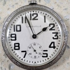 1973 Caravelle Bulova Pocketwatch-Fully Functioning