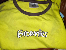 Girlguiding Brownies Girl Guides Yellow Uniform T.shirt & Brown Zip Up Hoodie