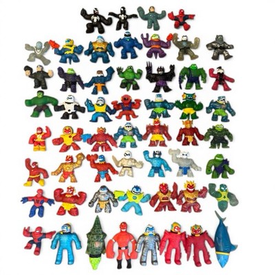 Heroes of Goo Jit Zu Marvel DC & Monster Action Figures Lot of 50+