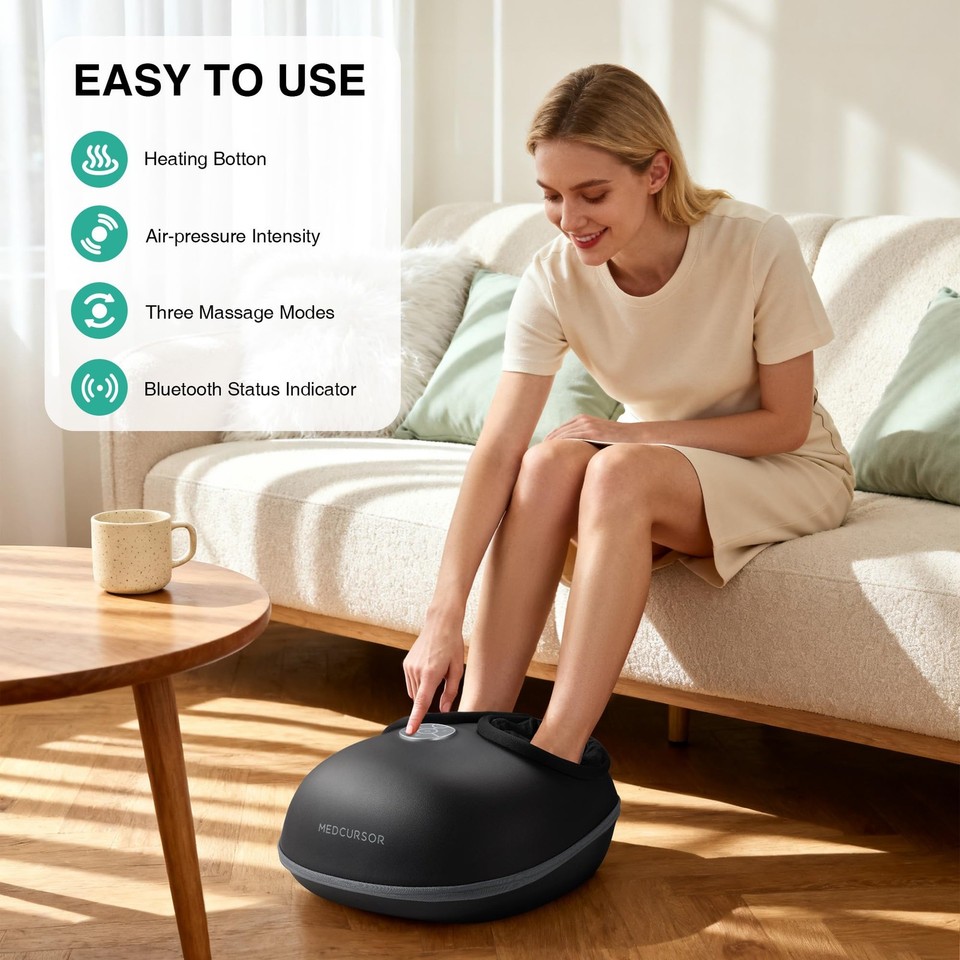 Machine For Deep Check Medcursor Foot Massager w/ Heat - 2026 Shiatsu Deep Kneading Machine ...