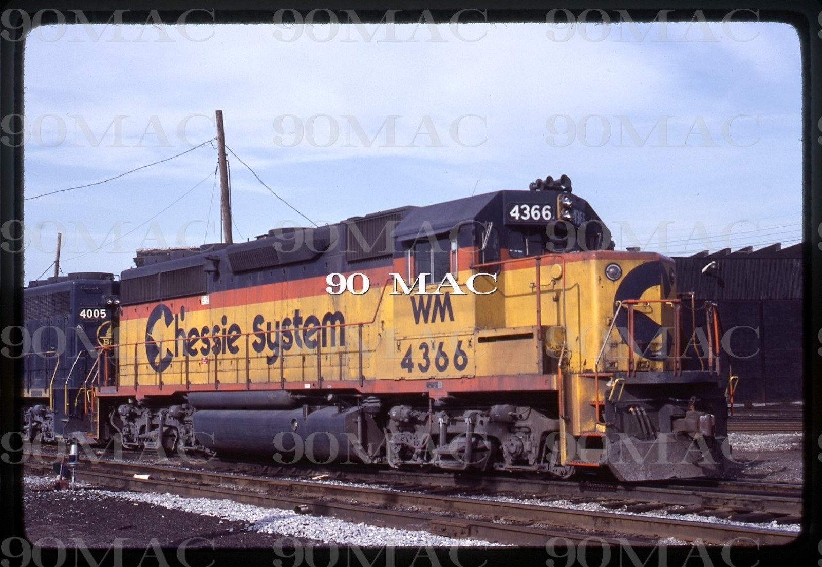 CHESSIE SYSTEM-WM. EMD GP40-2 #4366. Cleveland (OH). Original Slide ...