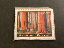 ICOLLECTZONE US 4378 XF used on piece Priority Redwoods  (2)
