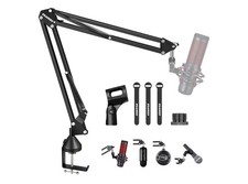 Microphone Boom Arm,Aokeo AK-35 Desk Adjustable Compact Mic Suspension Boom…