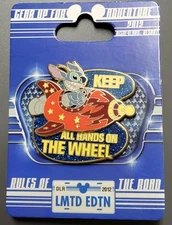 Disney Gear Up for Adventure Road Rules - Stitch Keep All Hands on the Wheel Pin