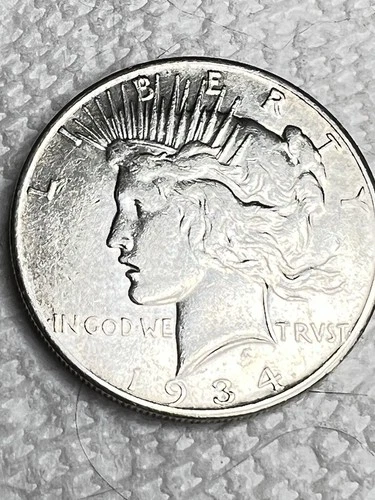 1934-S Peace Dollar $1 Better Date XF Silver Coin