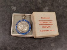 1955-56 Maidstone & District Football League Champions Medal Fob In Original Box