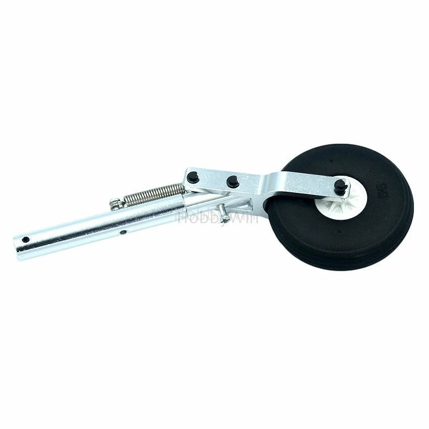 150mm Alum Spring Shock Absorb 1P RC Landing Gear 5mm Recording with PU Tyre - Image 3 of 4