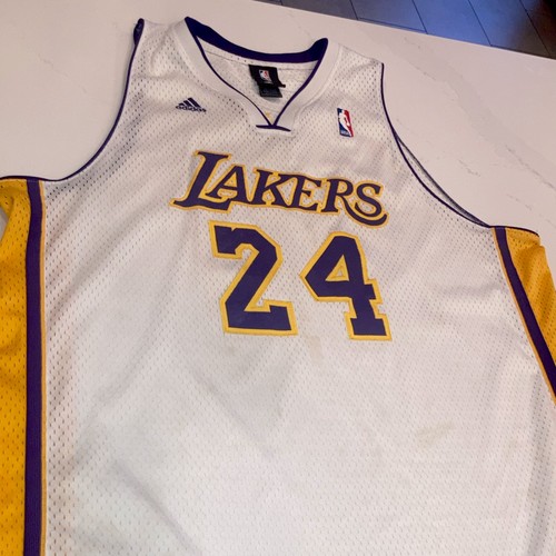 adidas Los Angeles Lakers #24 Kobe Bryant Basketball Jersey XXL White