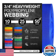 Strapworks Heavyweight Polypropylene Webbing 3/4" 50yds Royal Blue