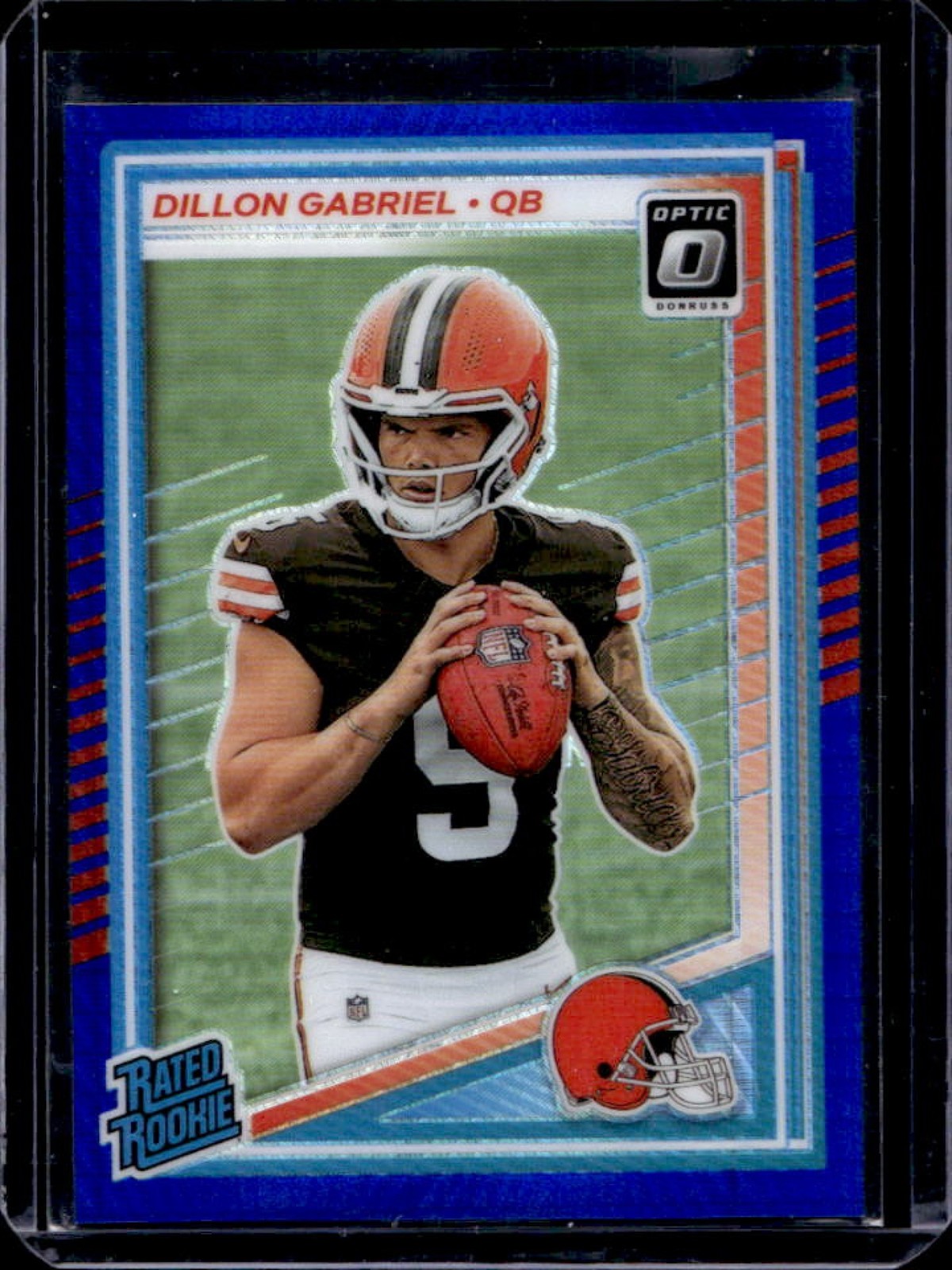 2025 Panini Donruss Optic Dillon Gabriel Rated Rookie Blue Hyper Prizm #263