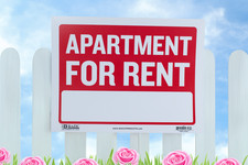 EXTRA LARGE 12" X 16" Apartment For Rent Sign