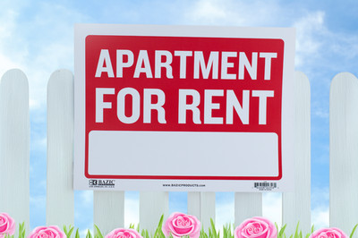 EXTRA LARGE 12'' X 16'' Apartment For Rent Sign