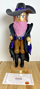 Steinbach "The American Cowboy" Wooden Nutcracker Germany W/Box & COA