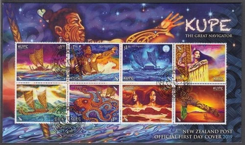 NEW ZEALAND FDC 2019 KUPE THE GREAT NAVIGATOR SET OF 6 (ID:F2971 (5/6)