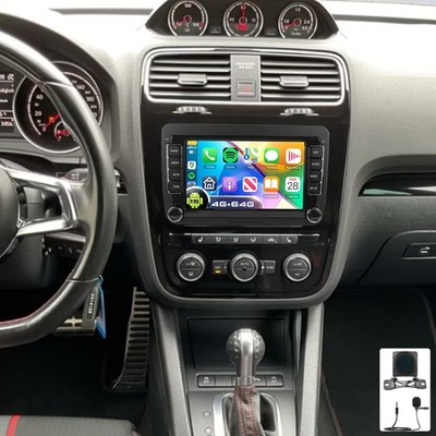 4+64G Für VW Scirocco 2008-2017 Autoradio Android 15 Apple Carplay Navi WIFI Kam