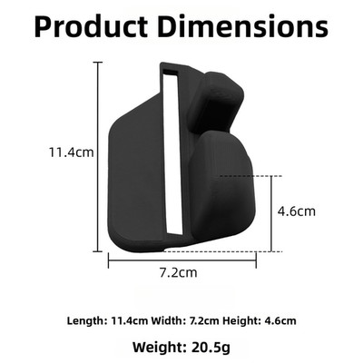 Built Ergonomic Grip for Switch 2 and For JoyCon 2 - 11.4 x 7.2 x 4.6 cm