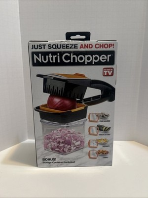 Nutri Chopper 4-Way Thin/Thick ,As Seen On Tv Bonus Storage Container